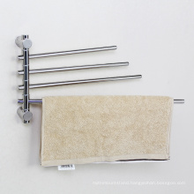 Bathroom Stainless Steel Wall-Mounted Towel Holder With Swing Bars For Kitchen&Toilet